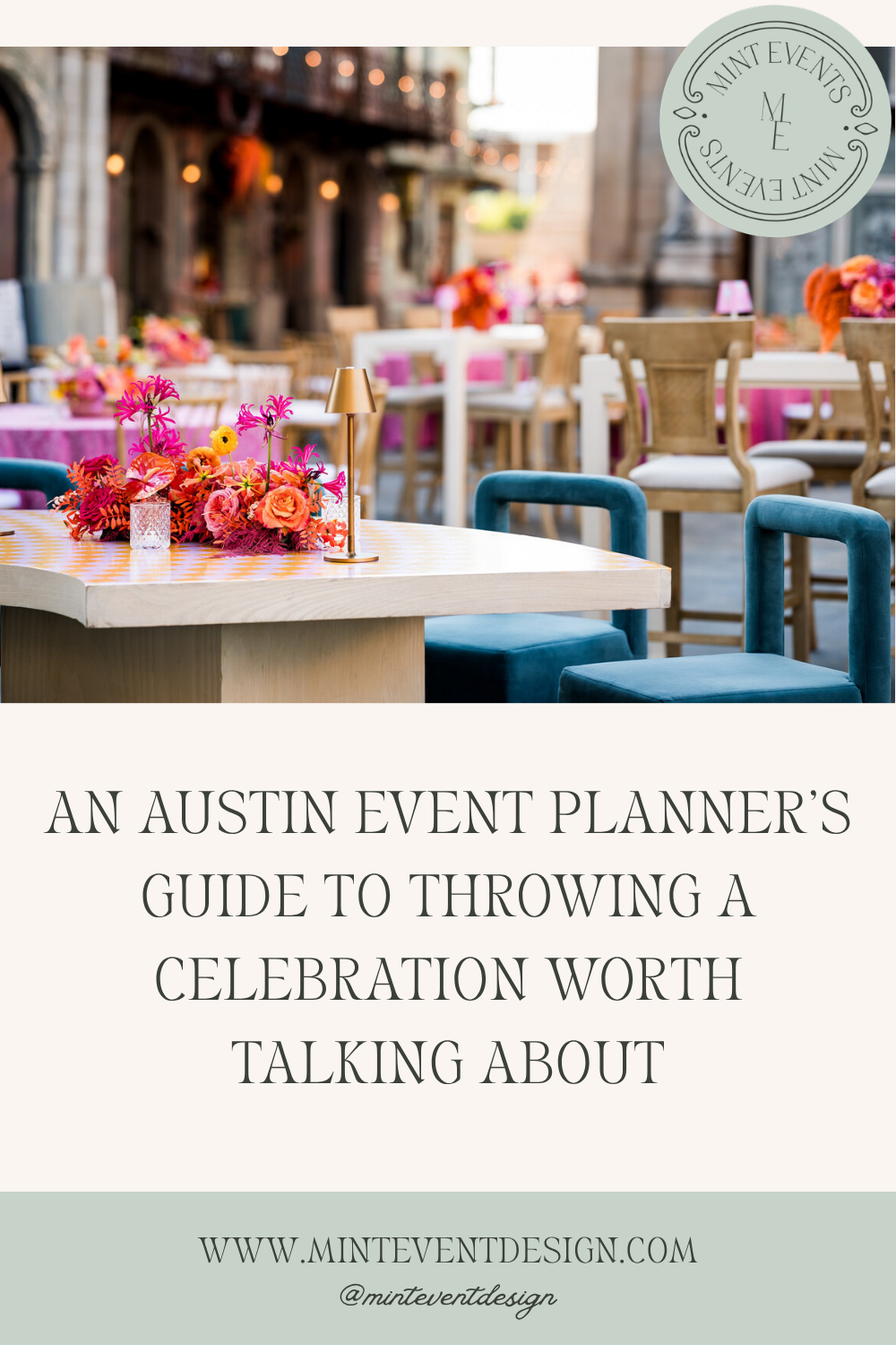Pinterest pin for Austin event planner blog