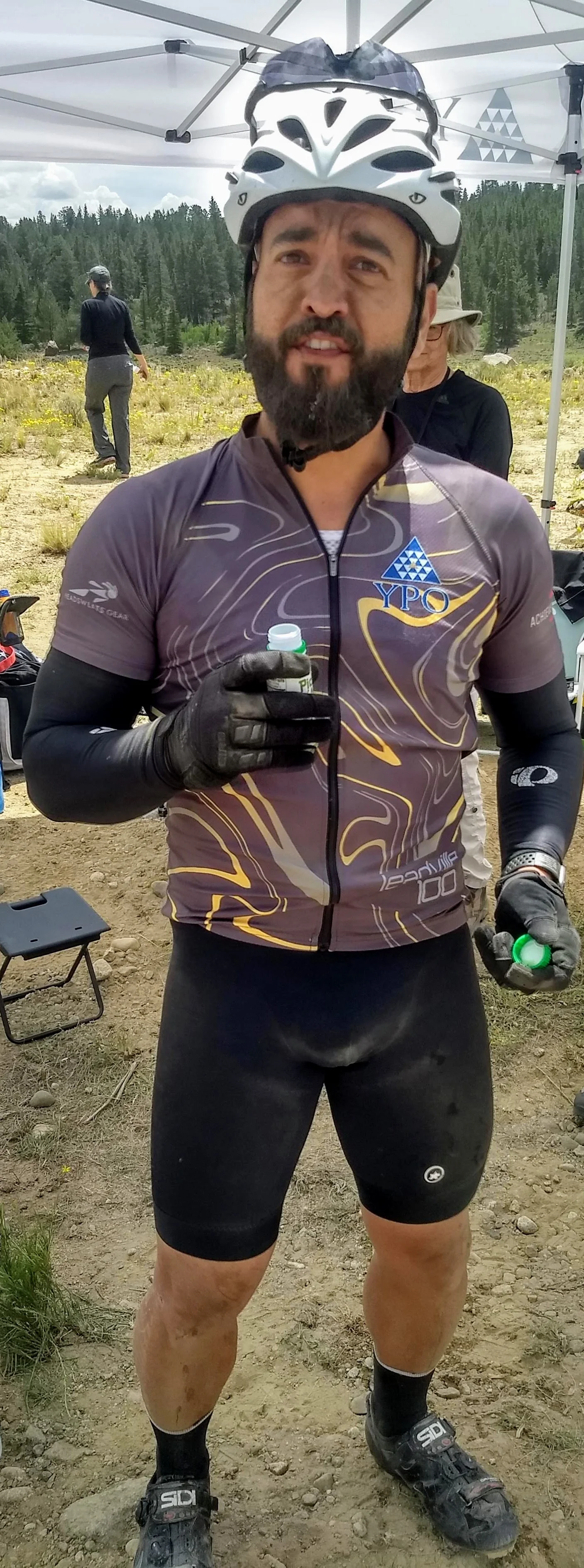 Carlos Herrera taking a break at Twin Lakes