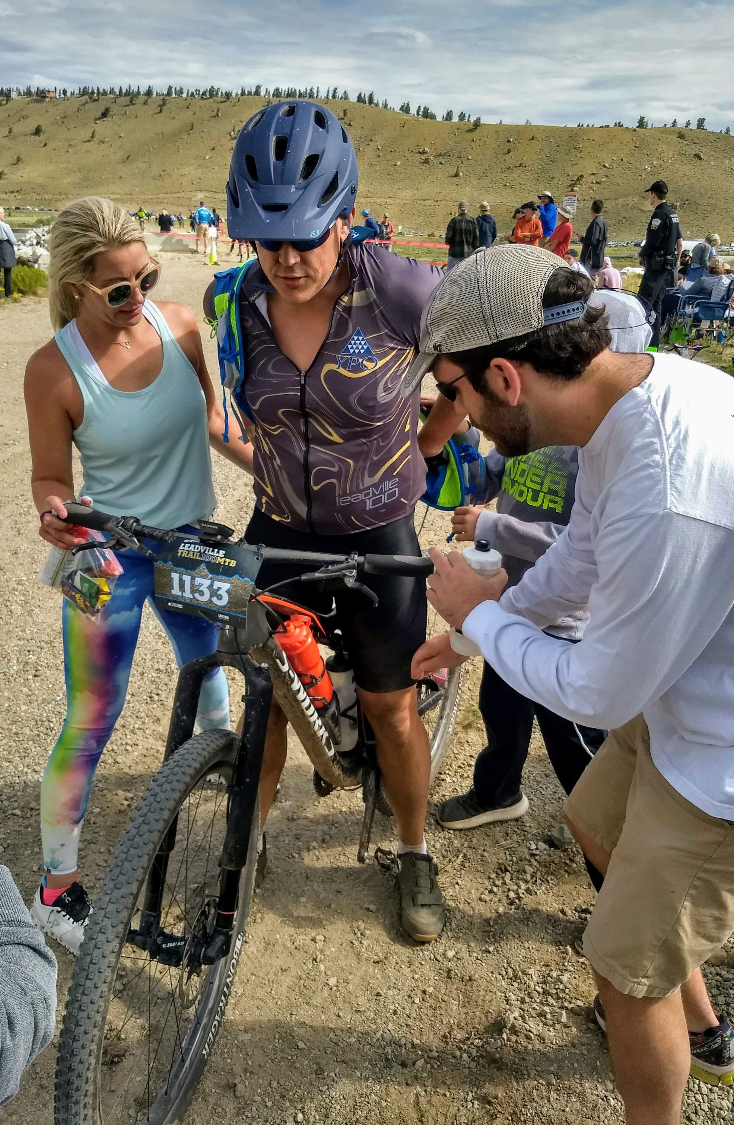Carl Streck with his family crew