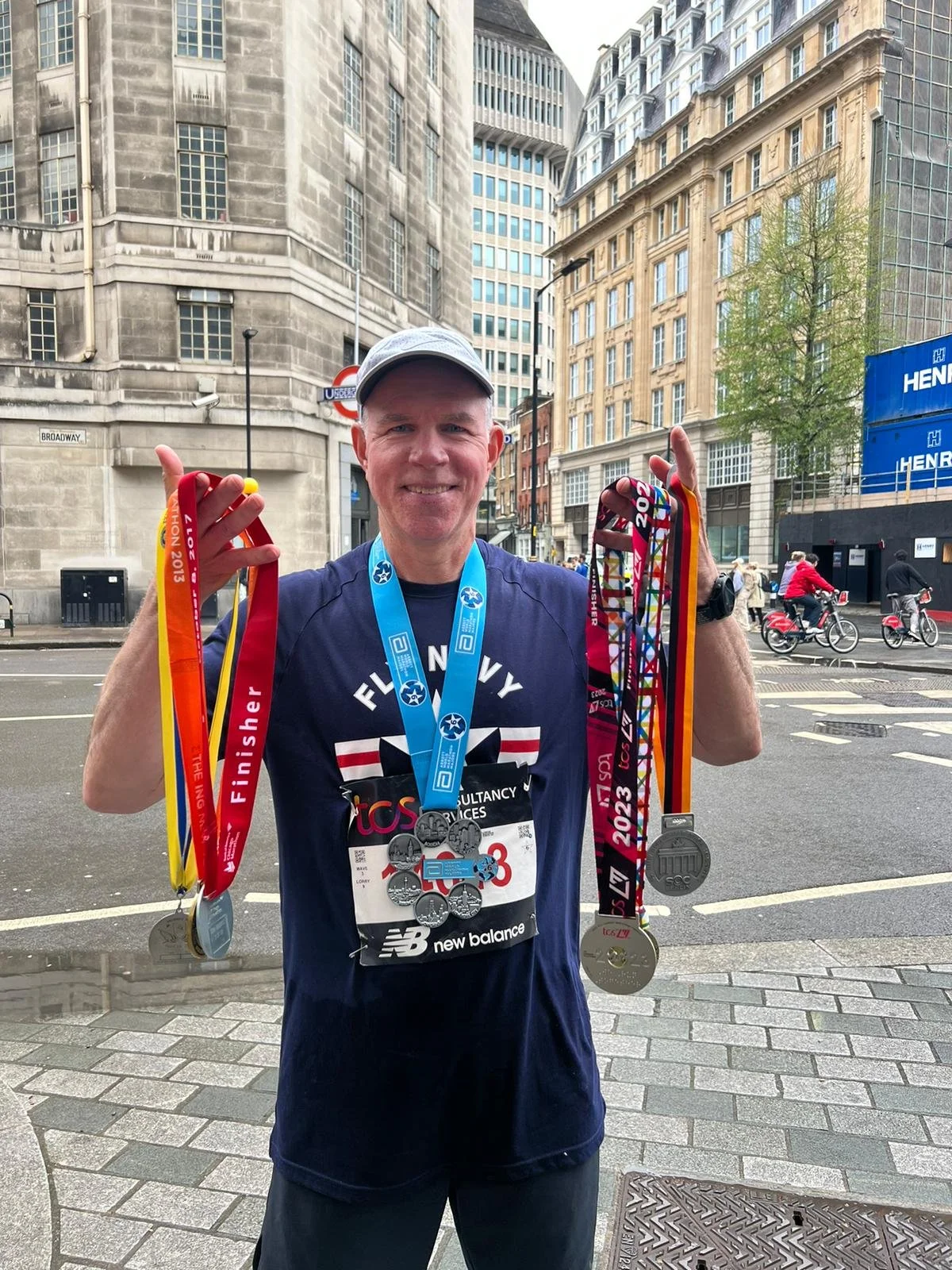 Stan with his Six-star medal