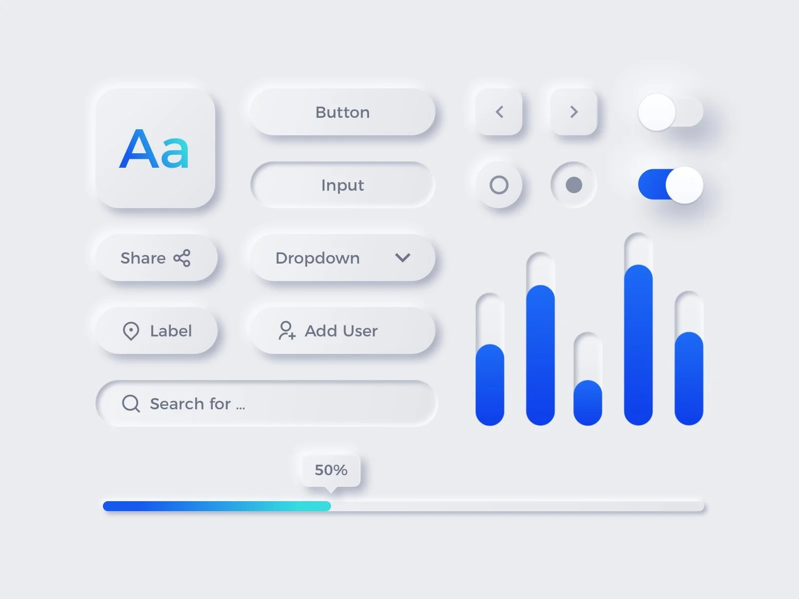 Neumorphic UI on Dribbble