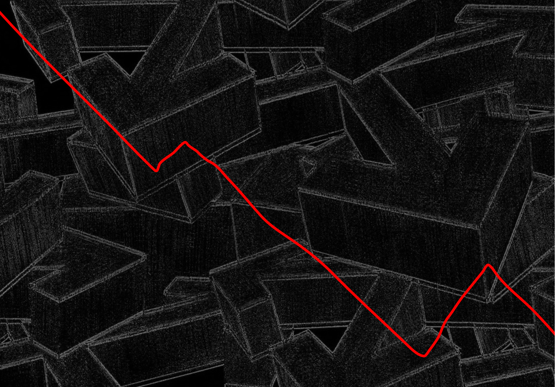 Line chart trending down