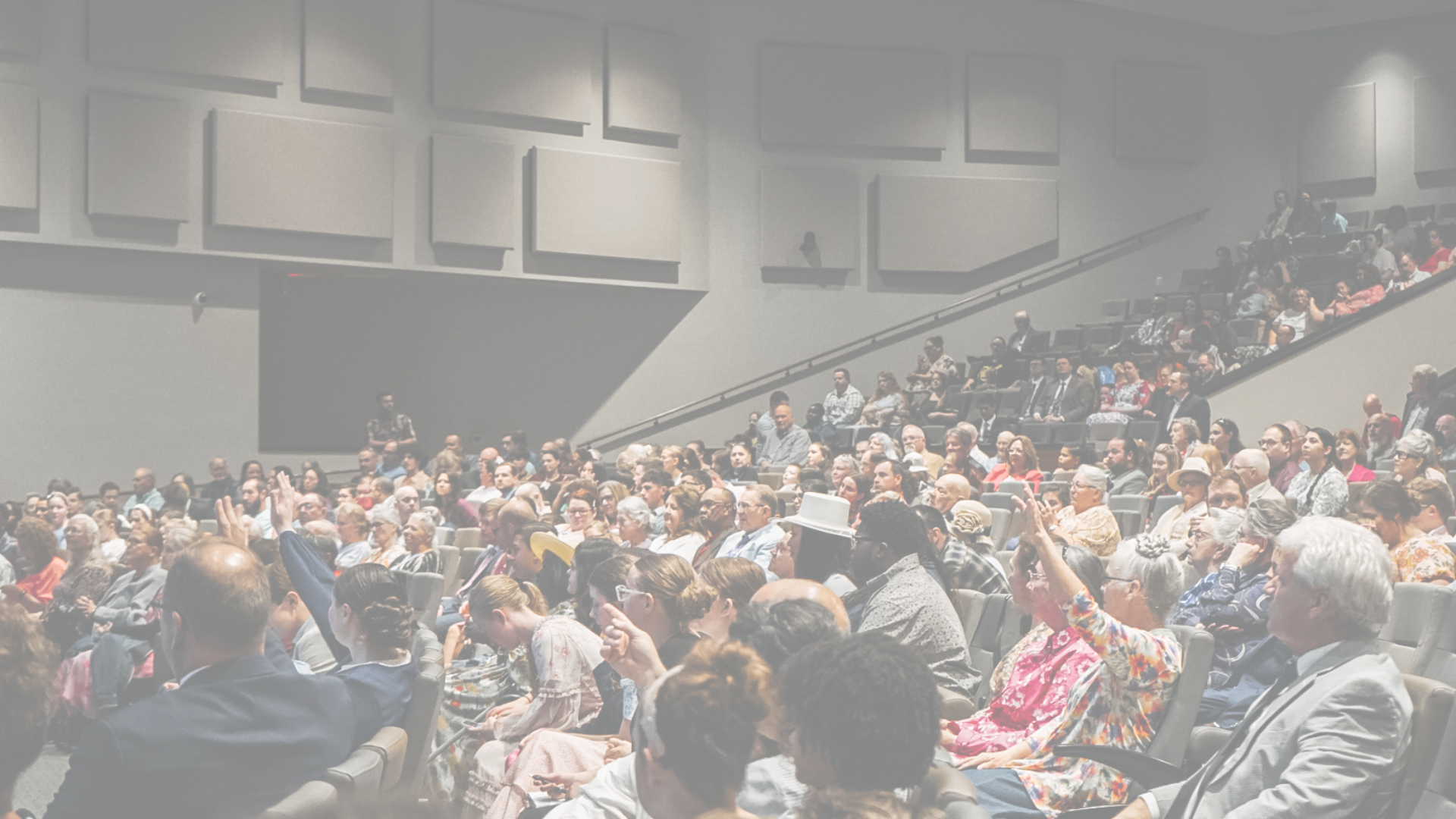 The congregation during a Sunday service at TPC