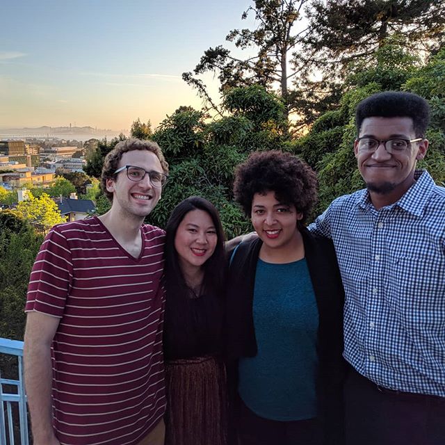 back on the east coast after a week in Berkeley! thanks to Andrew Harlan for hosting, Mark Haygood @kramhayg for playing, and to #CNMAT for this amazing pre-concert view of the bay!