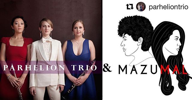 Tonight! We&rsquo;re super stoked to join our friends in @parheliontrio for a double bill at Spectrum at 7pm. Playing works by Paula Matthusen, Inti Figgis-Vizueta @millennial_perennial and Bahar Royaee. Don&rsquo;t miss it!