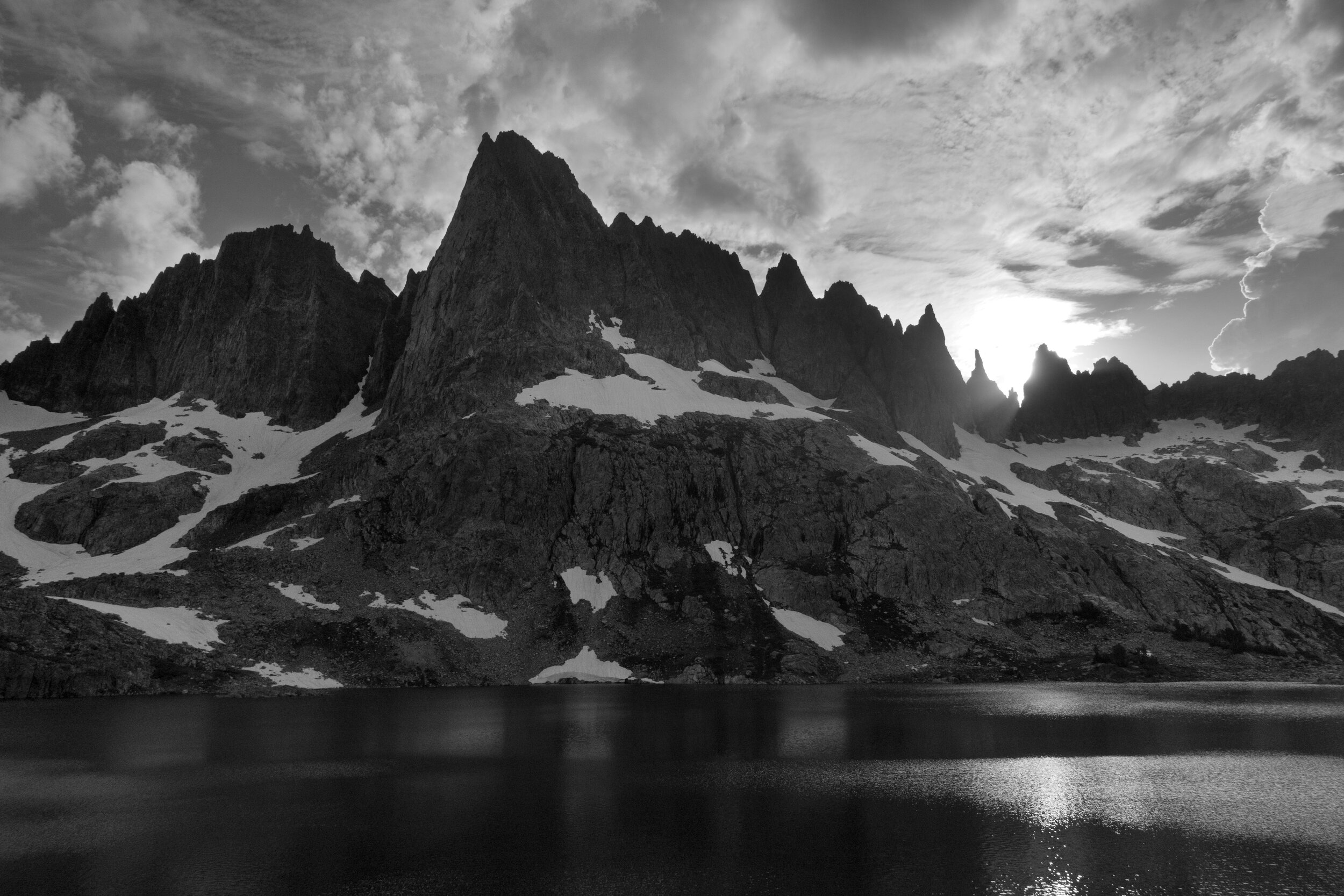 The Minarets and Cecile Lake 