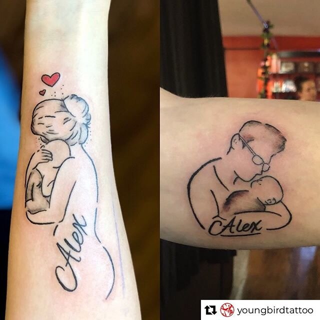Repost from @youngbirdtattoo
&bull;
Forever grateful to have friends who let me get the rust off the wheels after such a long time of not tattooing ❤️ thanks for looking, can&rsquo;t wait to tattoo all of you ✊🏻 #momsontattoo #fathersontattoo #mothe
