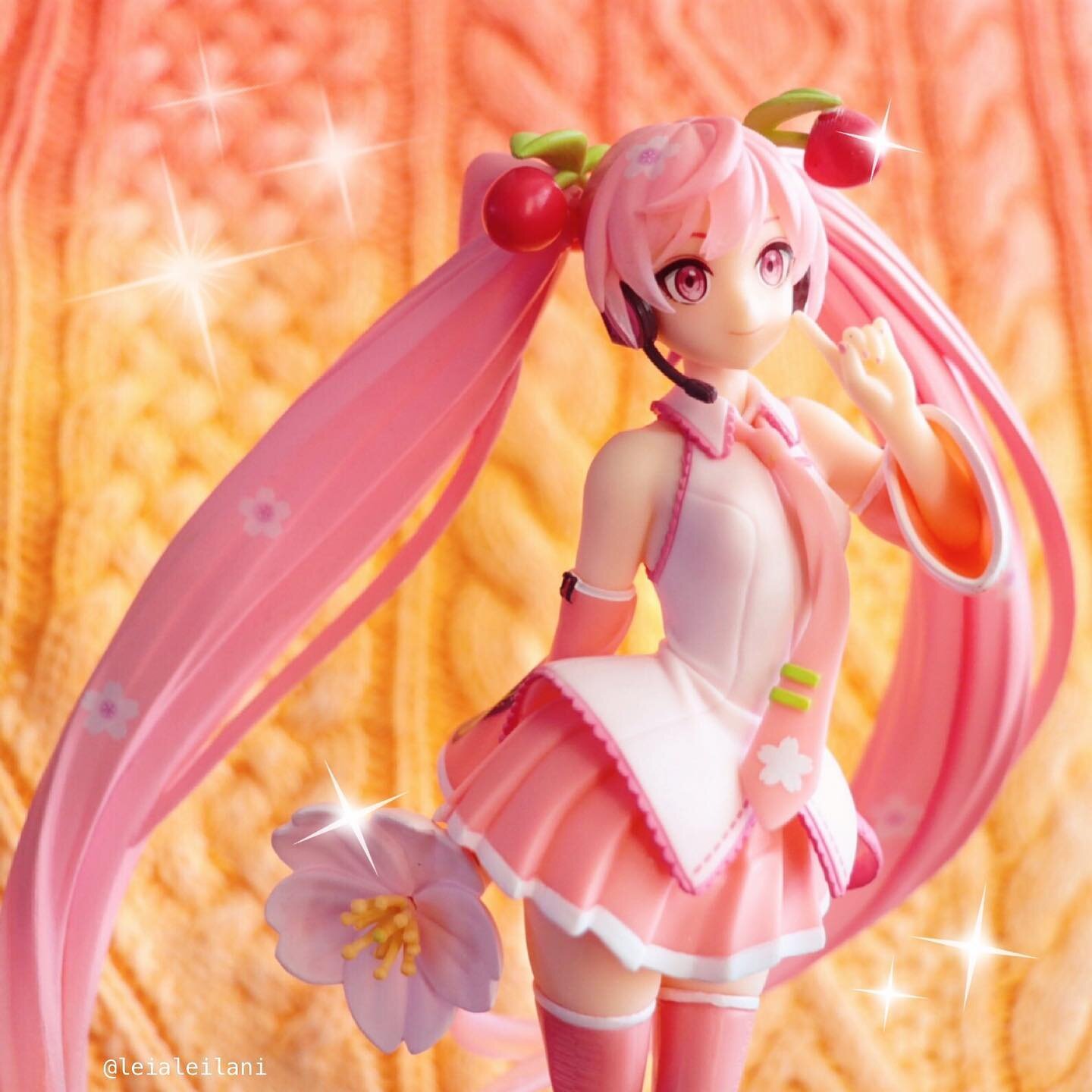 ❀ Sakura Miku 🌸✨ or Snow Miku ❄️✨? ⁣
⁣
I love the variety of Snow Miku designs, but the overwhelming pink of Sakura Miku just gets me every time 😍⁣
⁣
My Taito 2021 Ver. Sakura Miku arrived this week and she&rsquo;s even cuter than I&rsquo;d hoped!!