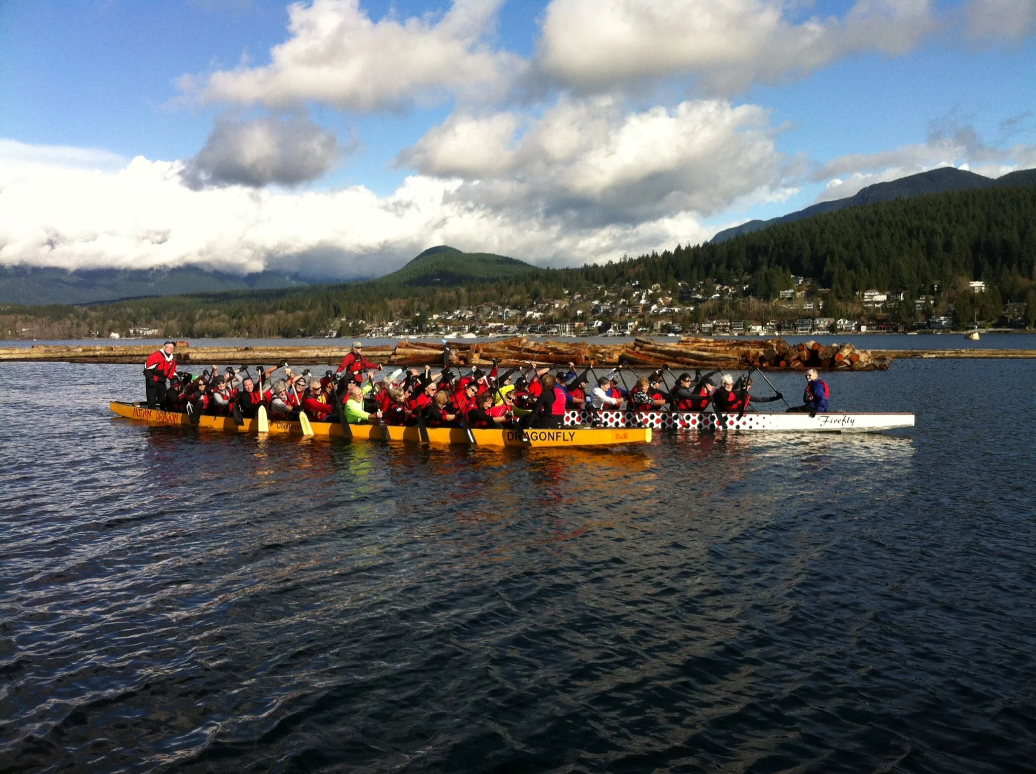 Nothin' Dragon Masters during their 2017 race season on the waters off Rocky Point Park on Burrard Inlet, B.C. 