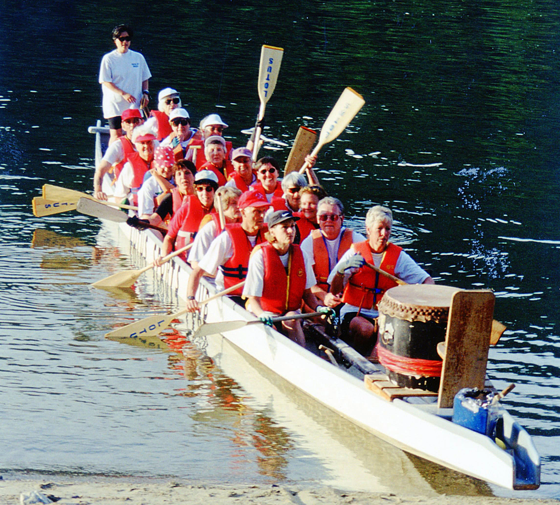 Training in year 1 took place at Barnet Beach with rented boats from the Lotus Club