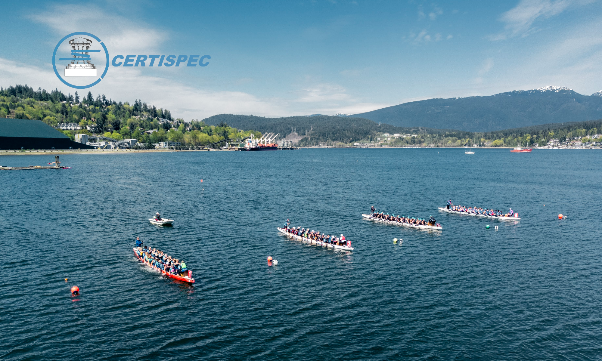 CERTISPEC sponsor spotlight at the Inlet Spring Regatta in Rocky Point Park, Port Moody
