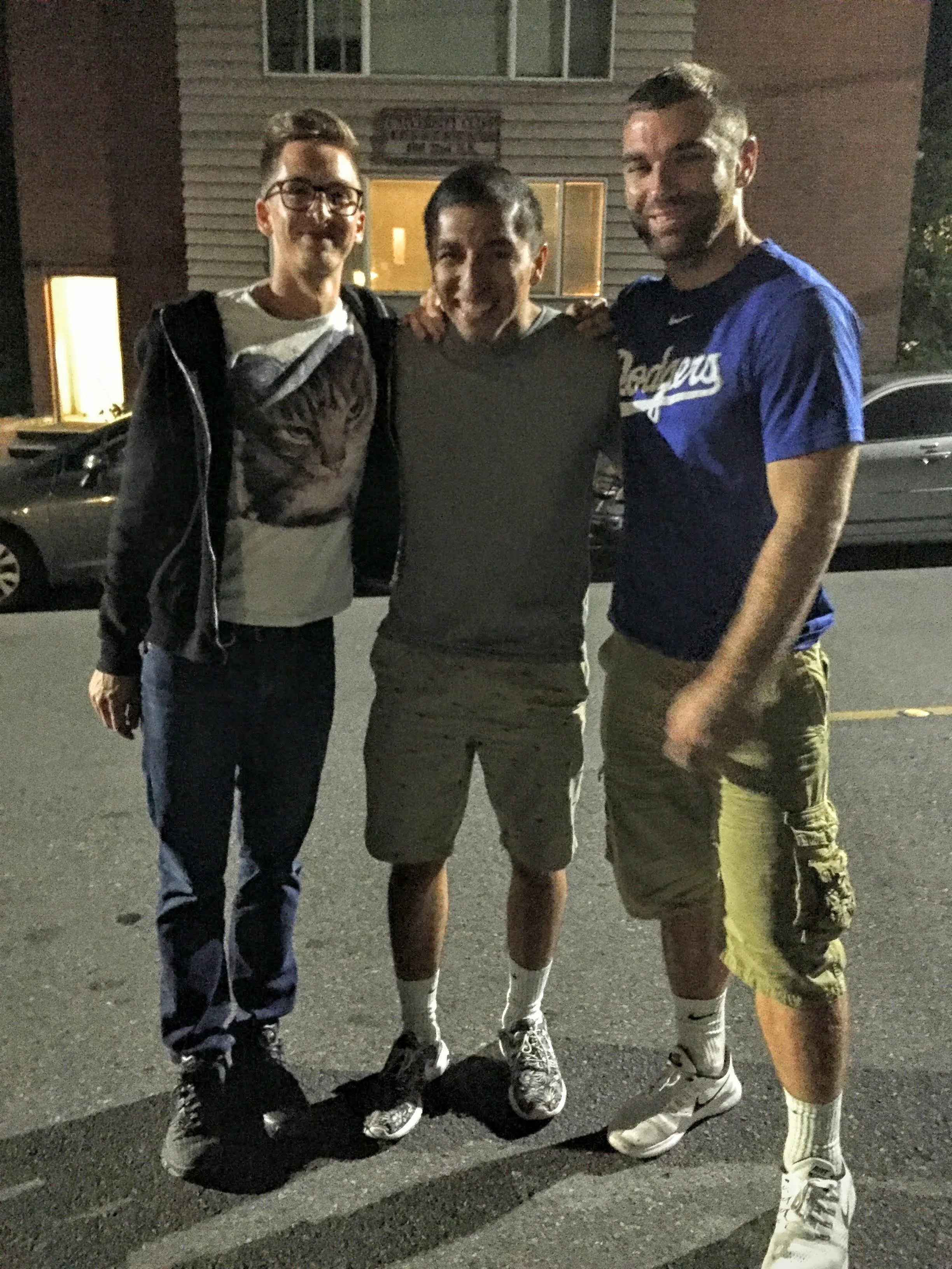 Chris, Kelly, and I. 