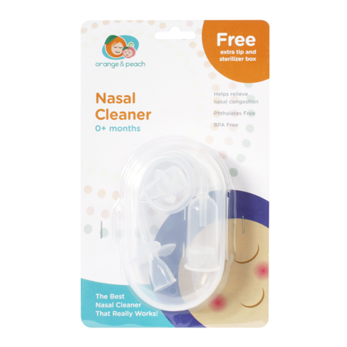 orange and peach nasal aspirator