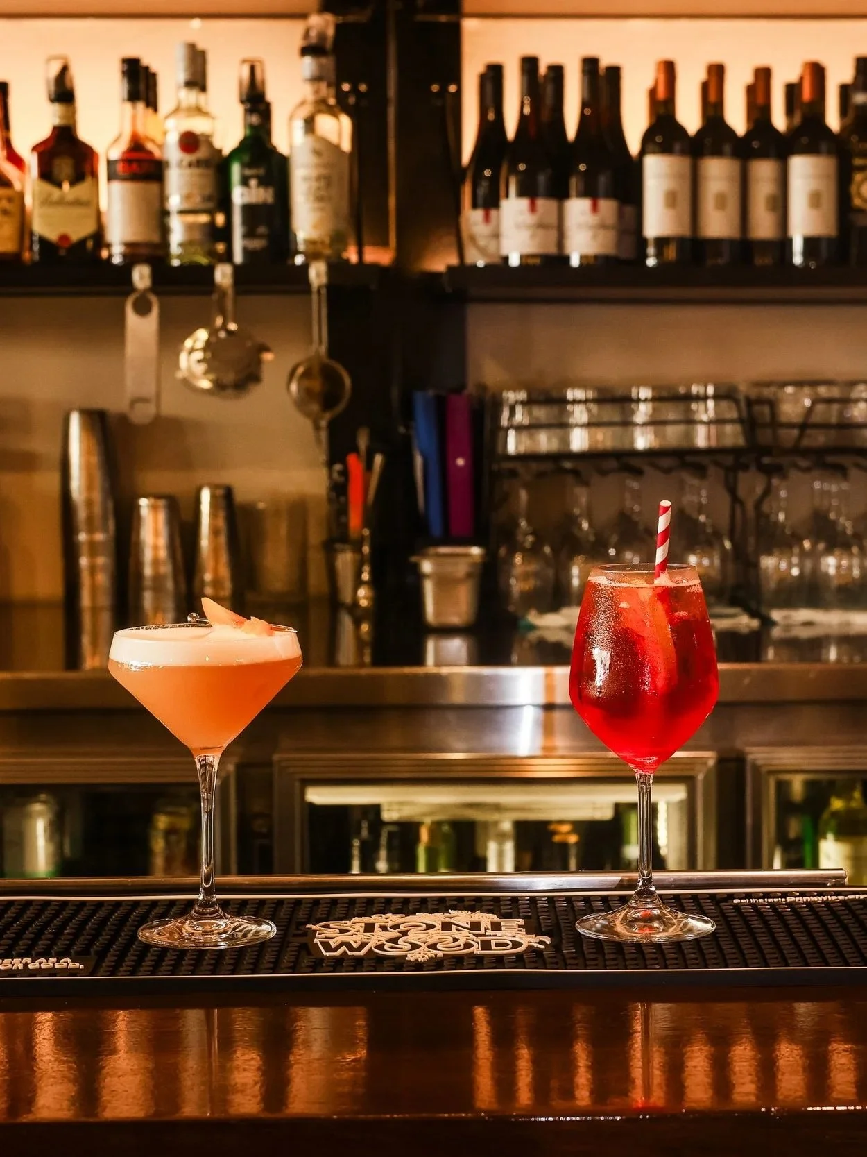 Aperol, Campari Spritz, Bellini, Peach Martini, Wine, Beer, Cocktails