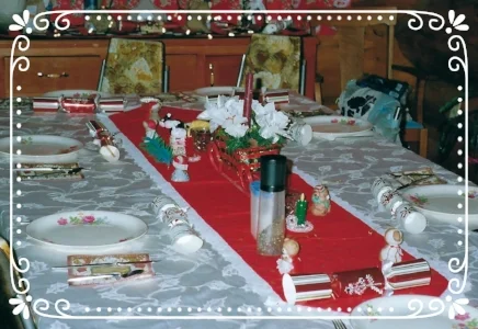 Christmas table ready and waiting
