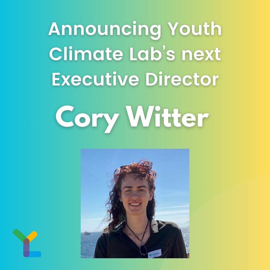 The Youth Climate Lab Board of Directors and staff are pleased to announce Cory Witter (she/they) as our new Executive Director! ⁠
⁠
After a rigorous selection process and careful consideration of all candidates the board has chosen Cory as the succe