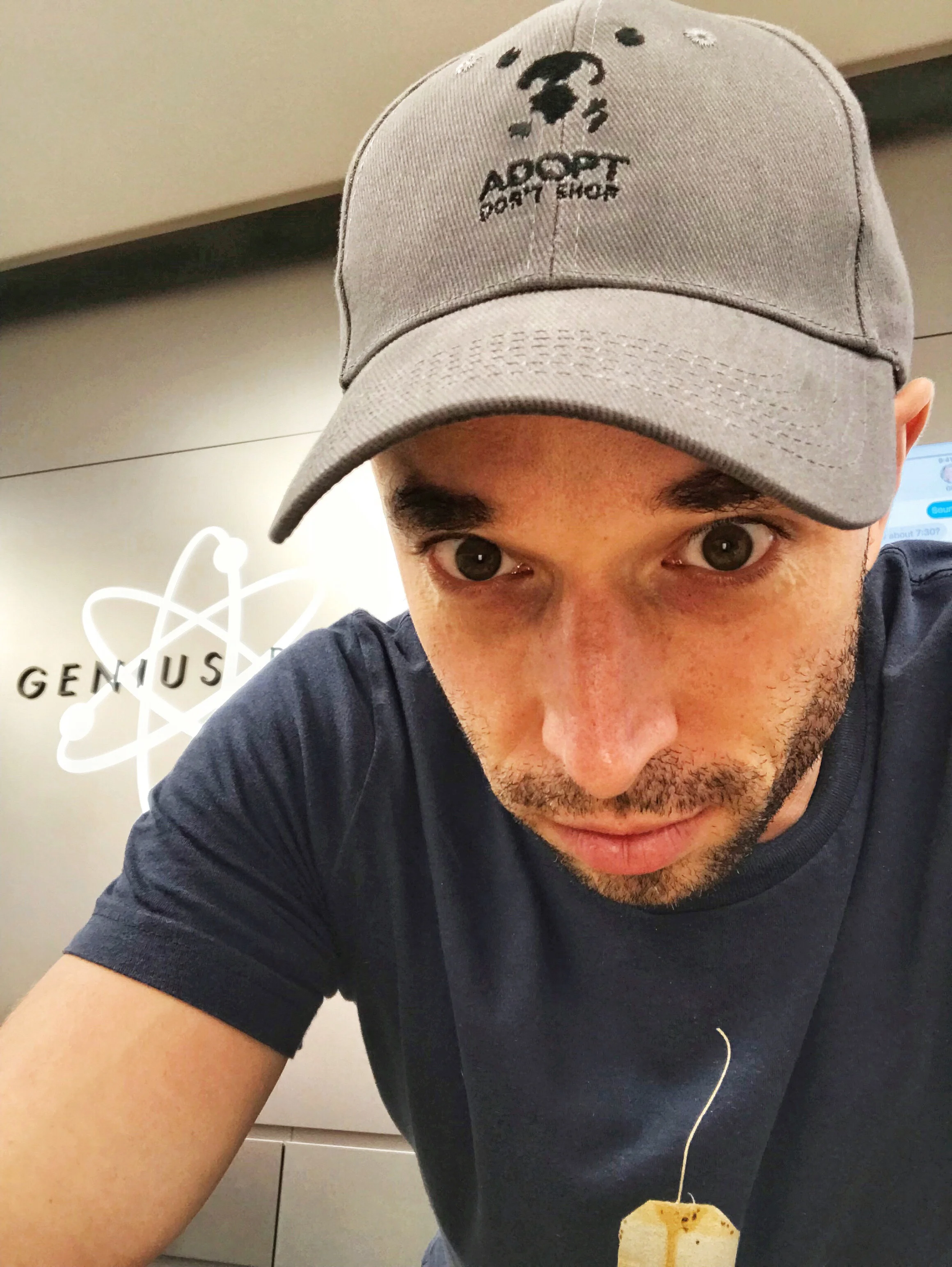 My Husband rocking his Charcoal Grey Cap