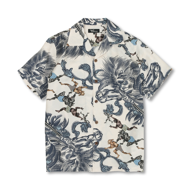 LITTLE DEMONS IN HELL      Silk Aloha Shirt