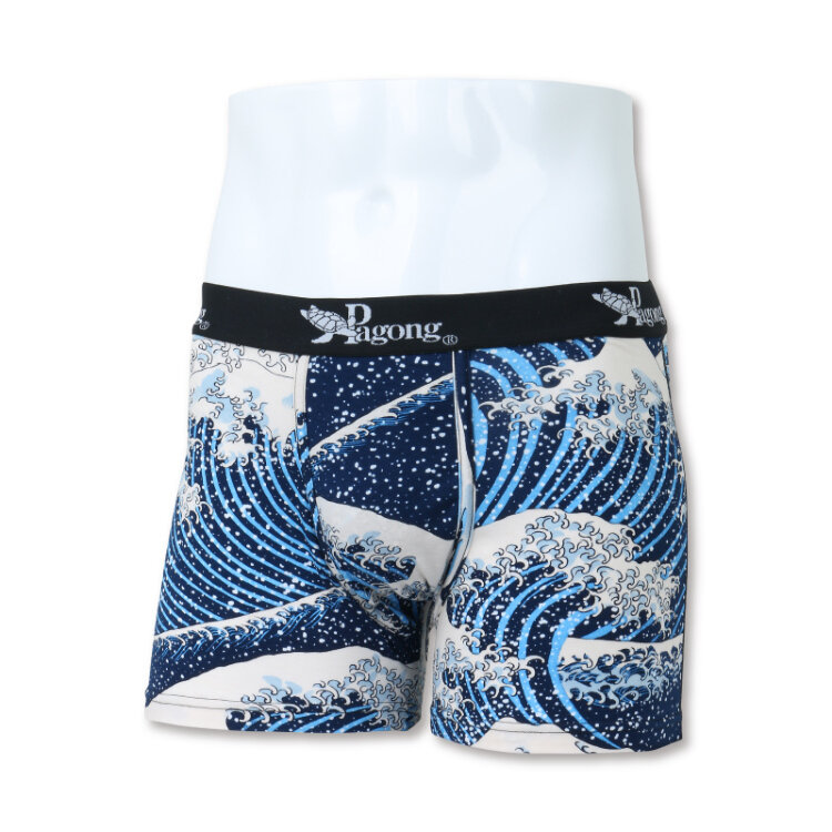 NEW Godzilla Kaiju x Ukiyoe Hokusai Men's boxer shorts L size 