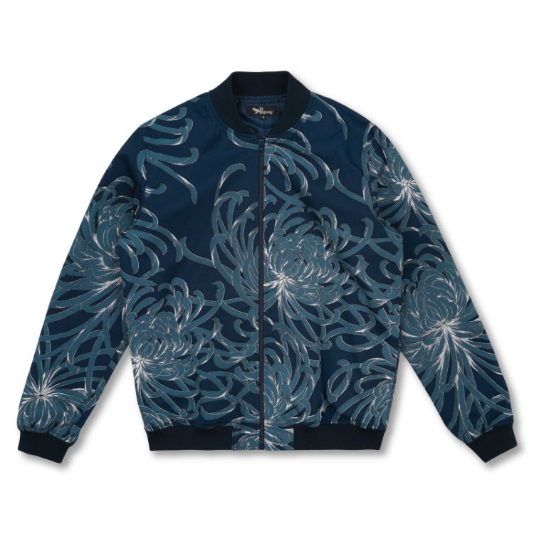 RANGIKU | Men's Jacket - Japanese Kimono Aloha Shirts Pagong Kyoto Japan