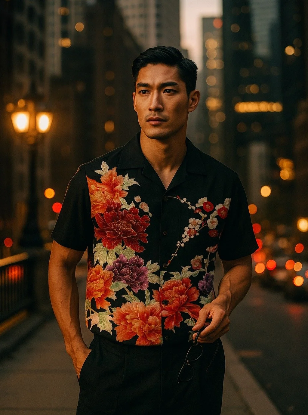 Fukika &quot;Royal Peony&quot; Silk Kimono Aloha Shirt
&lt; 2023 Summer Collection &gt;

Peonies (botan) are a much-loved favorite flower in gardens worldwide.
The peony in Japan is well considered the &ldquo;royalty&rdquo; of all flowers, with meani