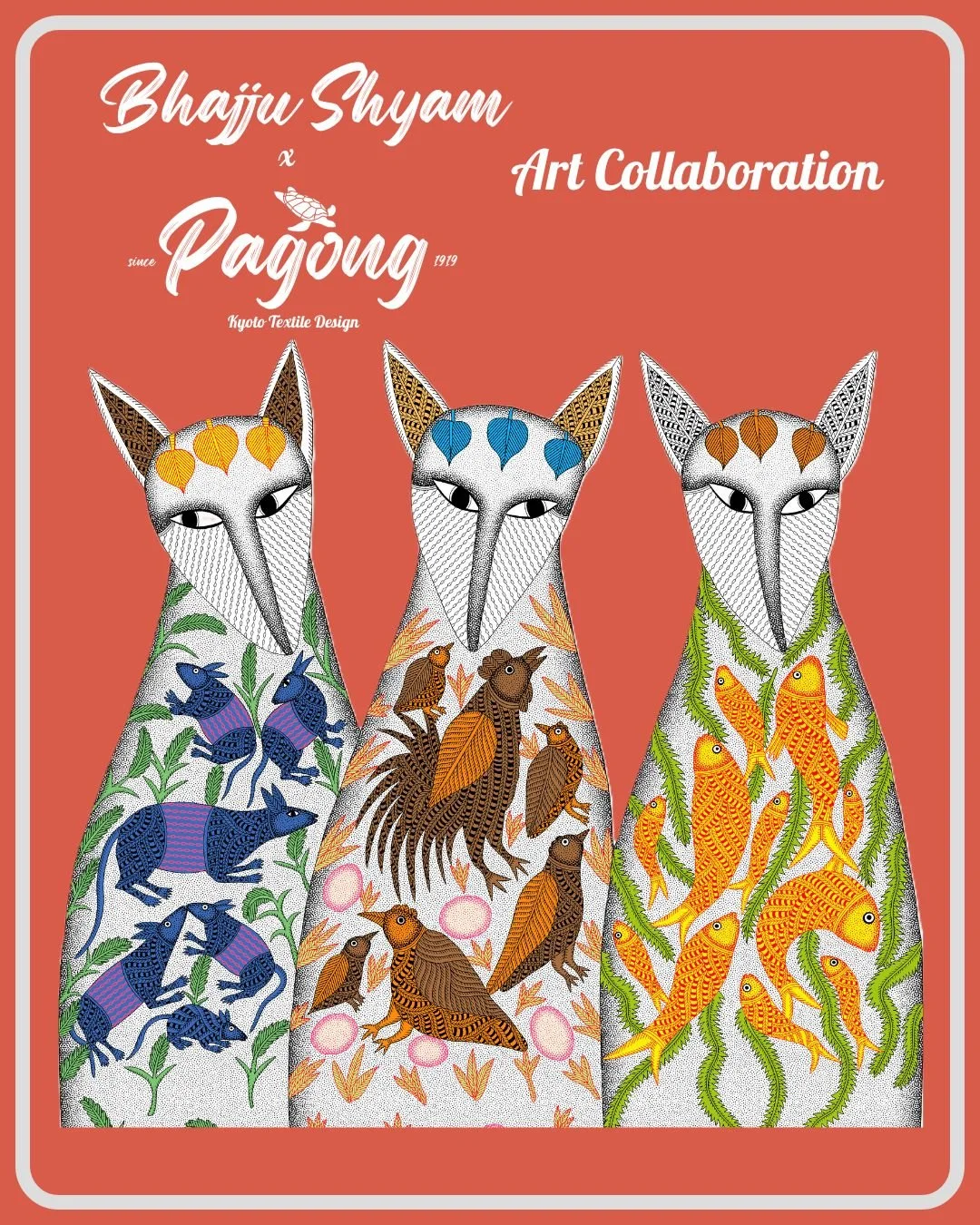 Bhajju Shyam &quot;Untitled Art&quot; - Cotton Aloha Shirt 
&lt;2025 Art Collection&gt;

We&rsquo;re excited to present a unique collaboration with renowned Indian artist Bhajju Shyam. Born in 1971 in Patangarh, Madhya Pradesh, Bhajju hails from the 