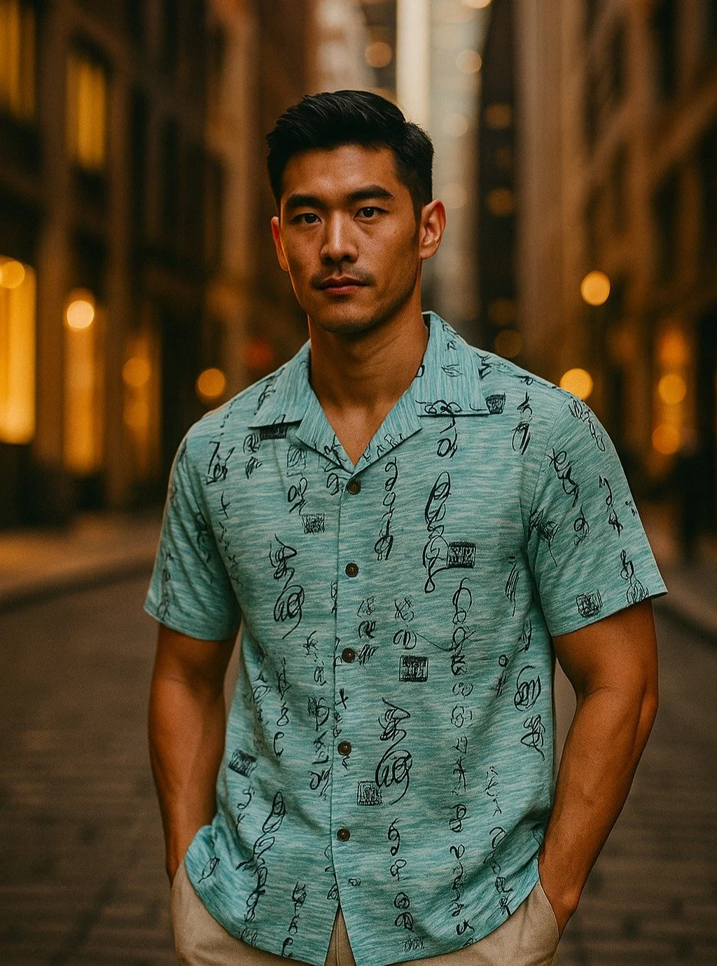 &quot;Japanese Calligraphy&quot; Silk Kimono Aloha Shirt
&lt; 2024 Summer Collection &gt;

Sakura mochi in spring, refreshing warabi mochi in summer, kuri mochi in autumn, and strawberry daifuku in winter - wagashi, which allows you to feel the four 