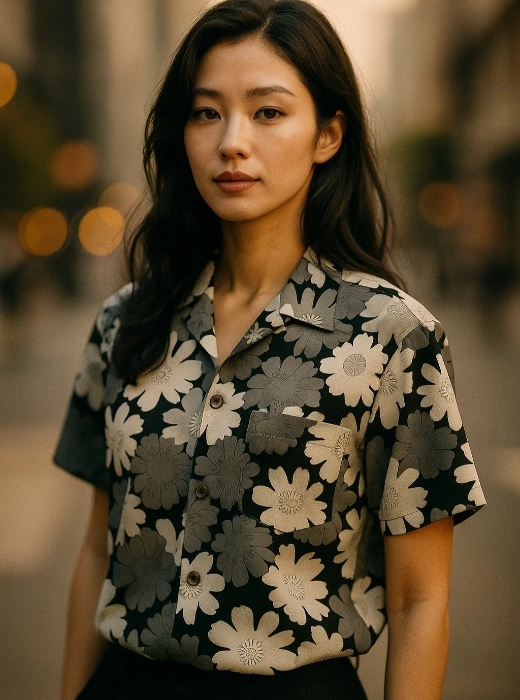 &quot;Cosmos&quot; Cotton Kimono Aloha Shirt
&lt; 2024 Summer Collection &gt;

The word &quot;cosmos&quot; has its roots in the Greek language, specifically in the word &quot;Kosmos&quot; or &quot;Cosmos.&quot; This word initially meant &quot;order&q