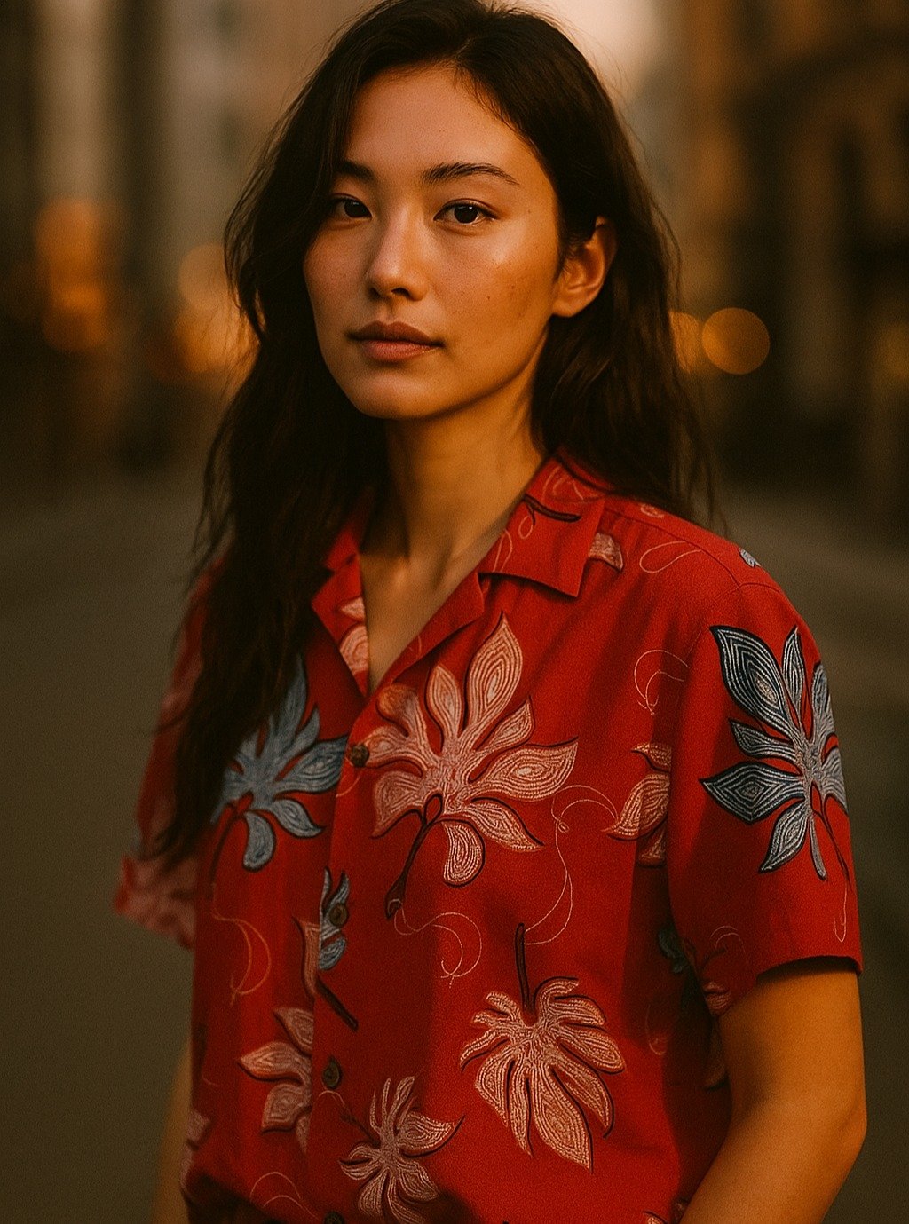 Tengu no Uchiwa
&quot;The Tengu's Magical Fan&quot;
Cotton Kimono Aloha Shirt
&lt; 2024 Summer Collection &gt;

Tengu are a class of supernatural creatures in Japanese folklore, art, theater, and literature.

The normal feather fan of a Tengu has 7 o