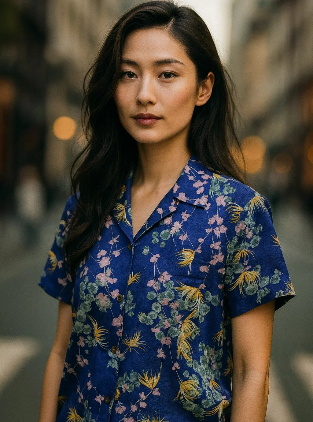 Kiku ni Tokiwagi &quot;Chrysanthemum and Evergreen&quot; Silk Kimono Aloha Shirt

&lt; 2020 Summer Collection &gt;

Chrysanthemums are flowers that symbolize autumn in Japan.
The chrysanthemum depicted in this pattern has long, thin petals that open 