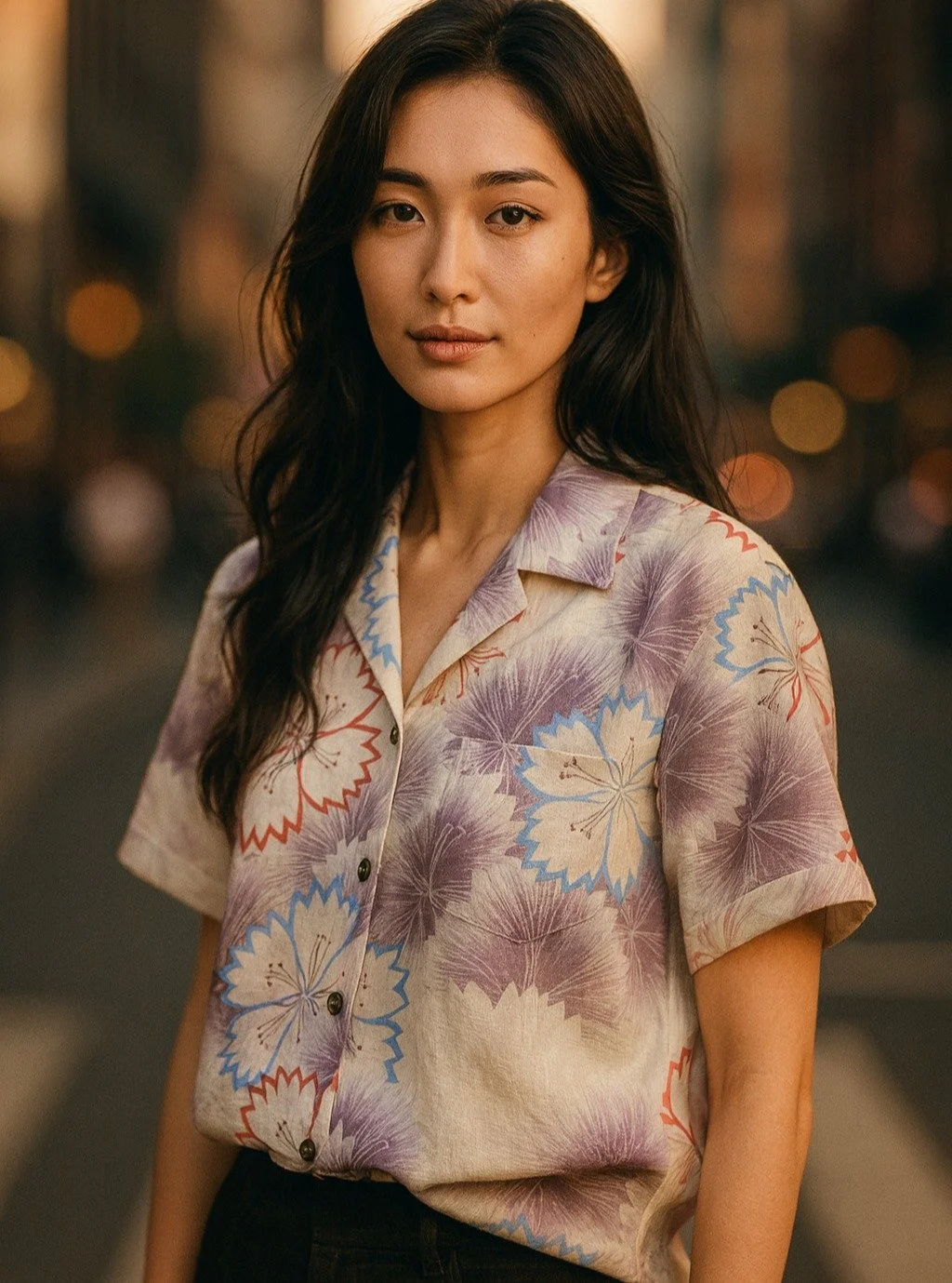 &quot;Nadeshiko&quot; Cotton Kimono Aloha Shirt
&lt; 2019 Summer Collection &gt;

Dianthus is a flower that is loved as one of the seven autumn herbs.
One theory about the origin of the name &quot;Dianthus&quot; is that the flower's lovely appearance