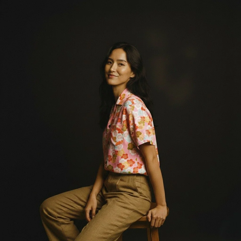 "Plum Blossom" Silk Kimono Aloha Shirt
< 2009 Summer Collection >

Plum blossoms bloom before other flowers even during the harsh winter and are considered to be a symbol of perseverance, strength, and vitality.
The plant has been lov