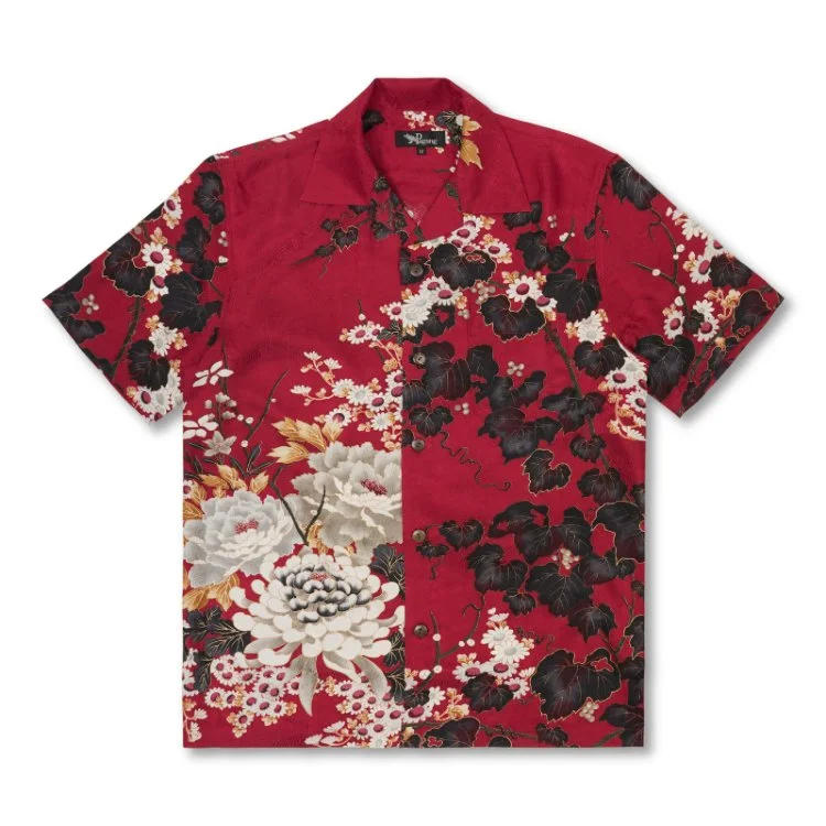 Japanese Kimono aloha shirts in Kyoto made in Japan 