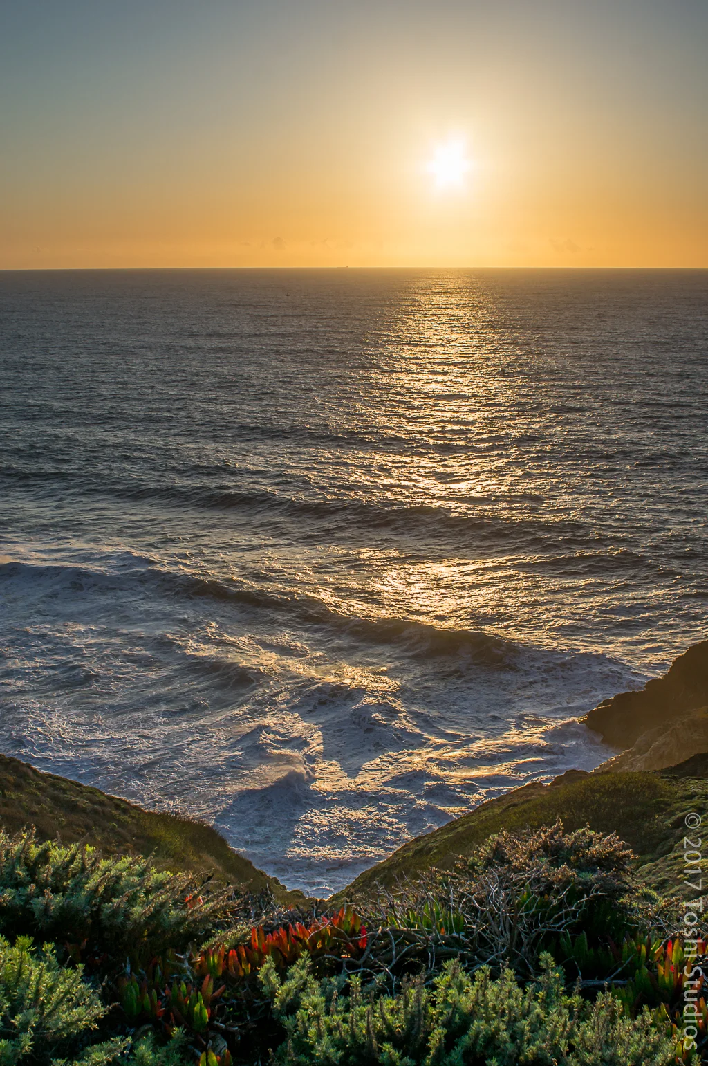 Sunset at Pillar point