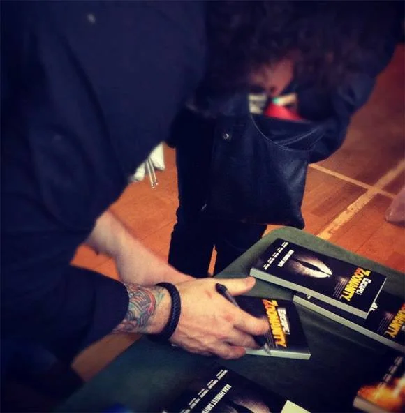 alan at a book signing of his first book