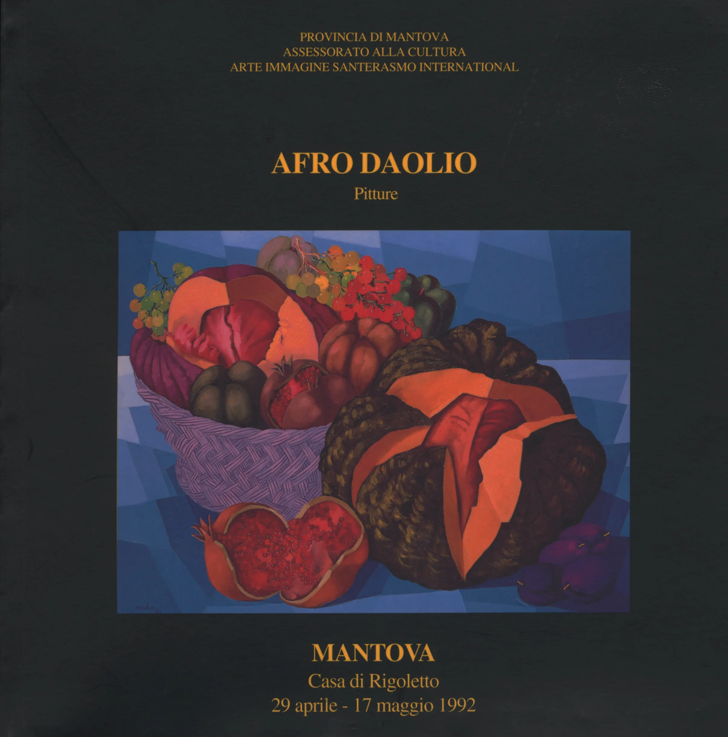 Renzo Margonari, Afro Daolio. Pitture, catalogo della mostra, Mantova, Casa di Rigoletto, 29 aprile - 17 maggio 1992, Augusto Agosta Tota editore, Parma, 1992.