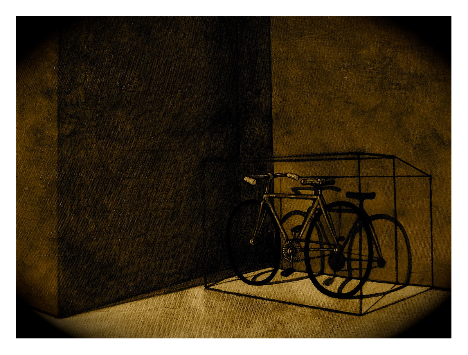 "Resting bicycle"