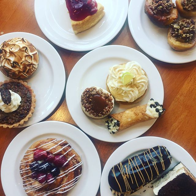 When your photo shoot is perfectly aligned with your weekend food goals 🙌🏻 #allthepastries