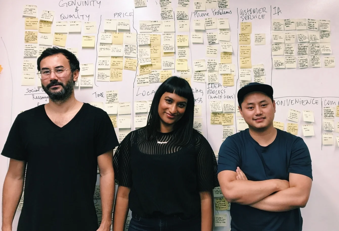 Team (L-R: Efrem de Paiva, Anjali D'Souza, Samir Limbu)