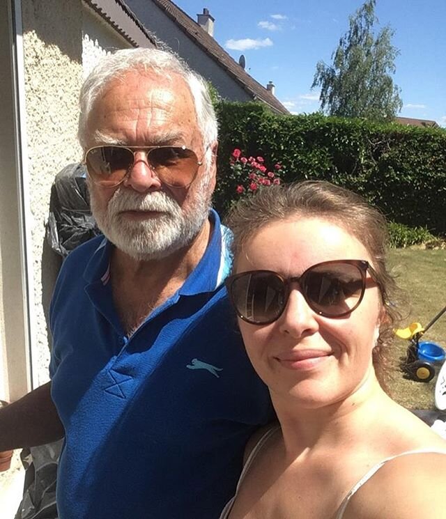 I have the most handsome and coolest dad ever- 80 years old this year- ❤️❤️❤️❤️with my youngest sister @mrslobob