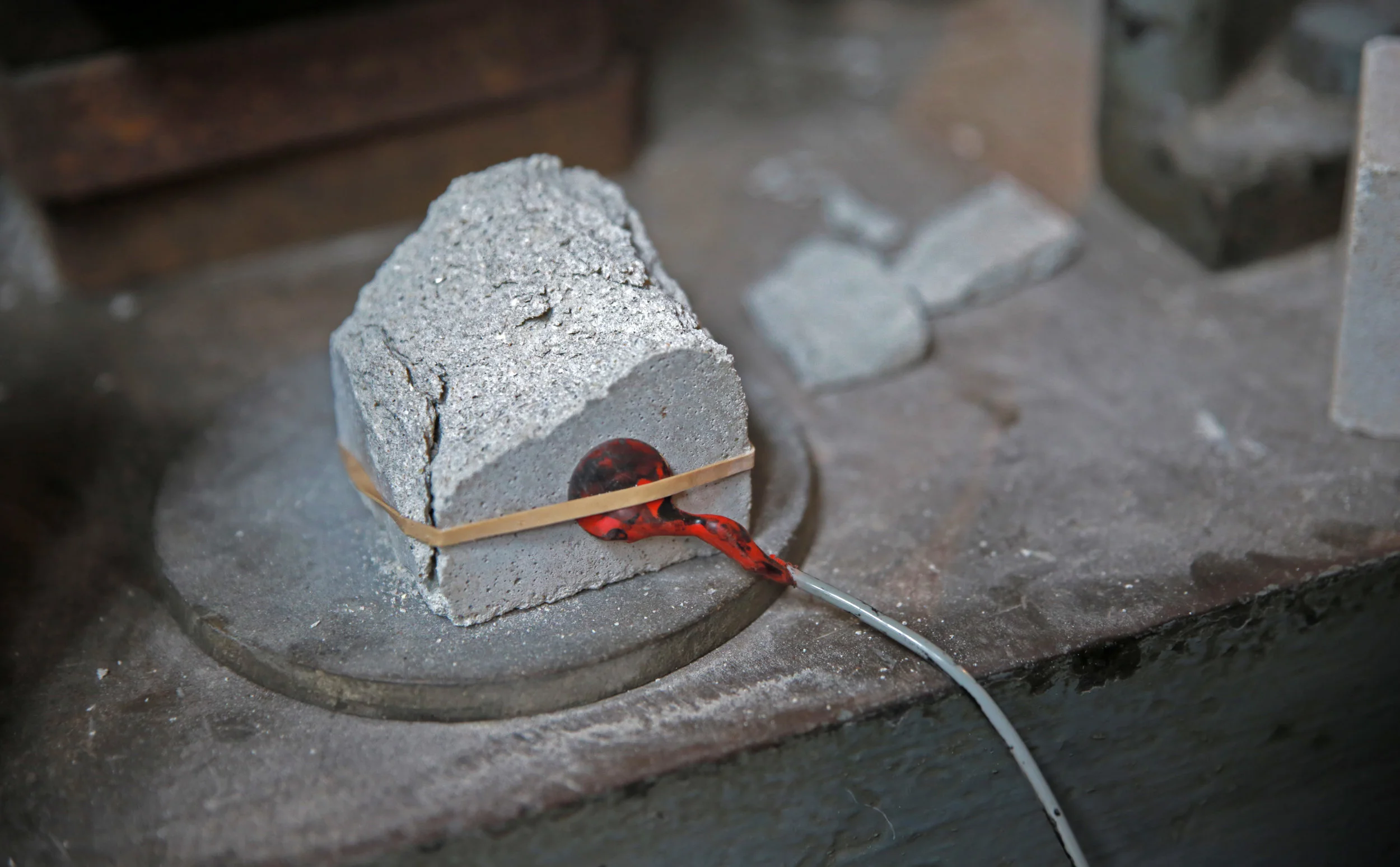 Preprations for Music at Breaking Point at Kirkaldy Testing Museum London