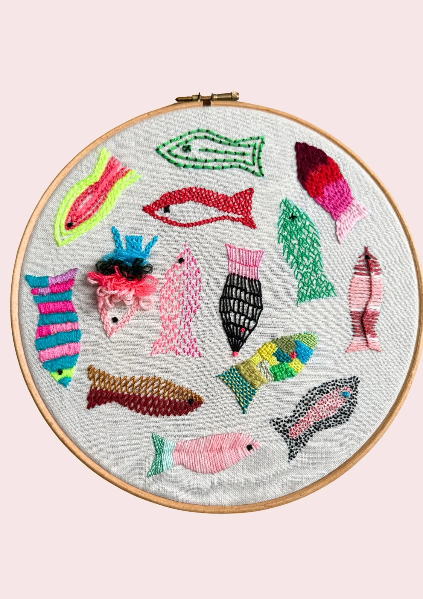 14 Little Fishes &  Stitches Embroidery Workshop Friday 12th June
