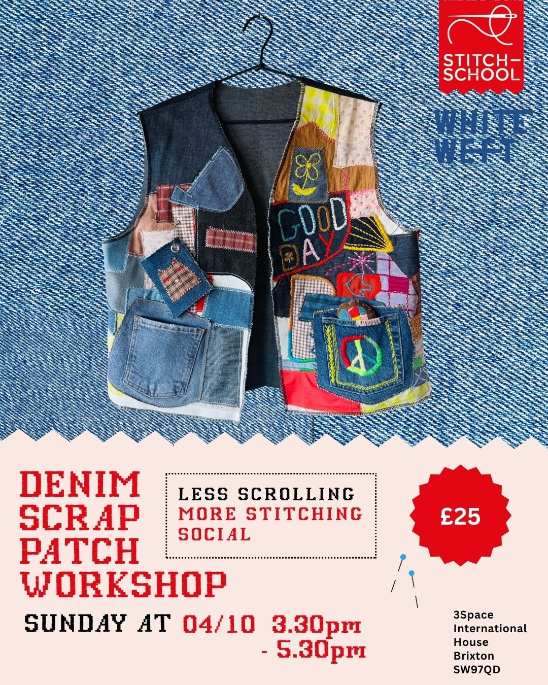 Denim Scrap Patch Workshop