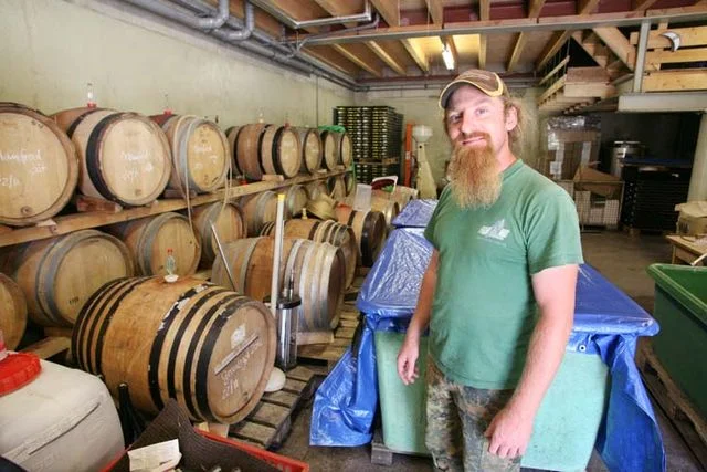 Sven Enderle in the cellar