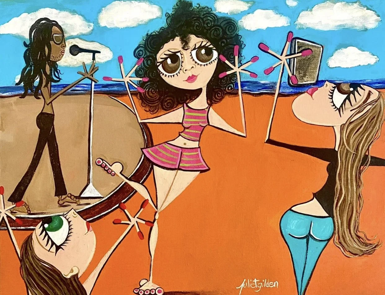 Seeing Lenny Kravitz on the Beach