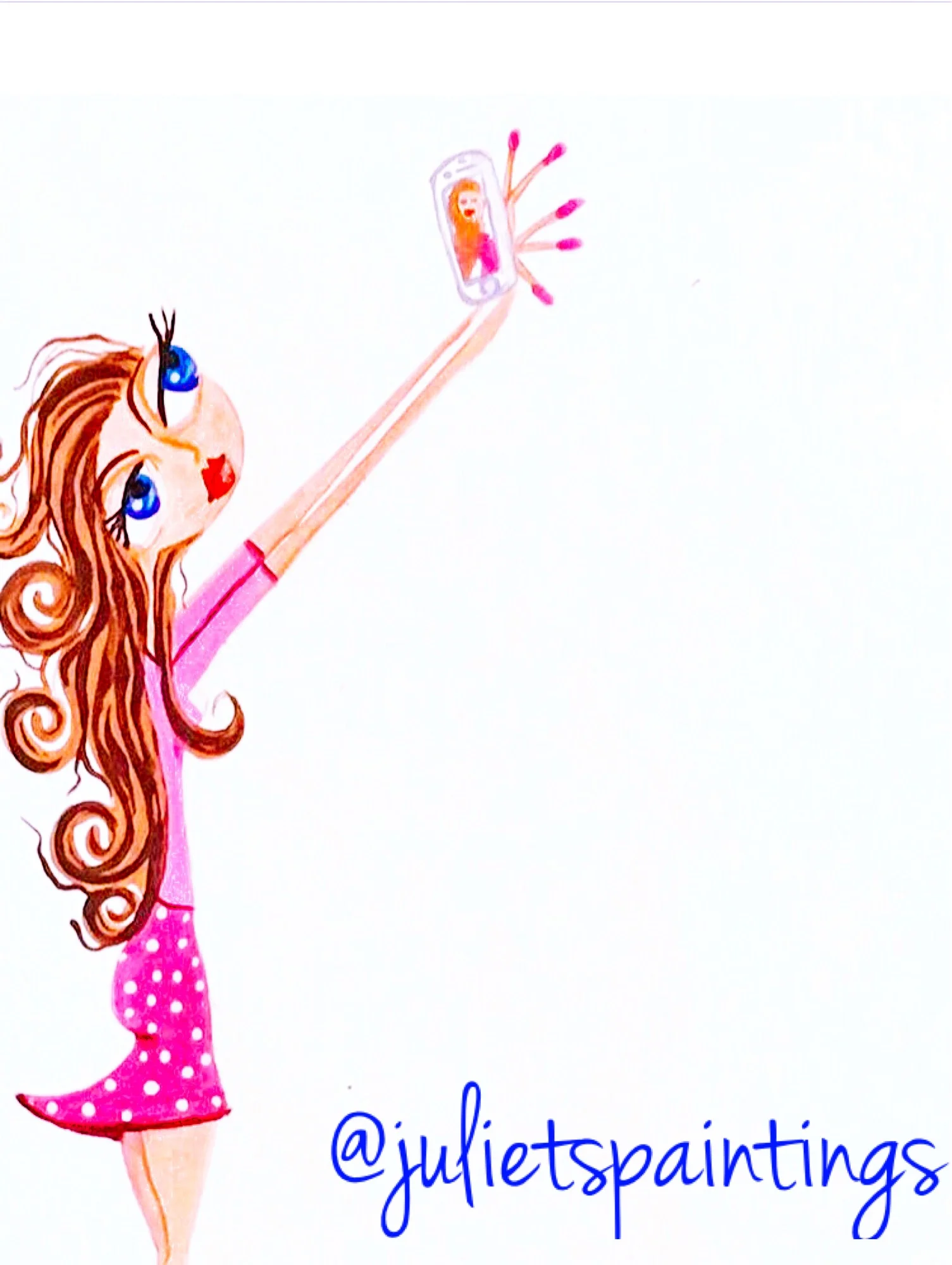 like me acrylic painting