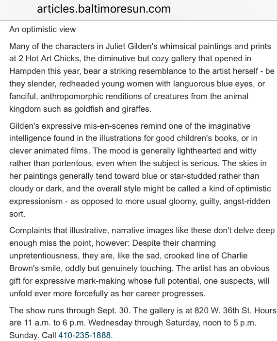 Art Review - Baltimore Sun