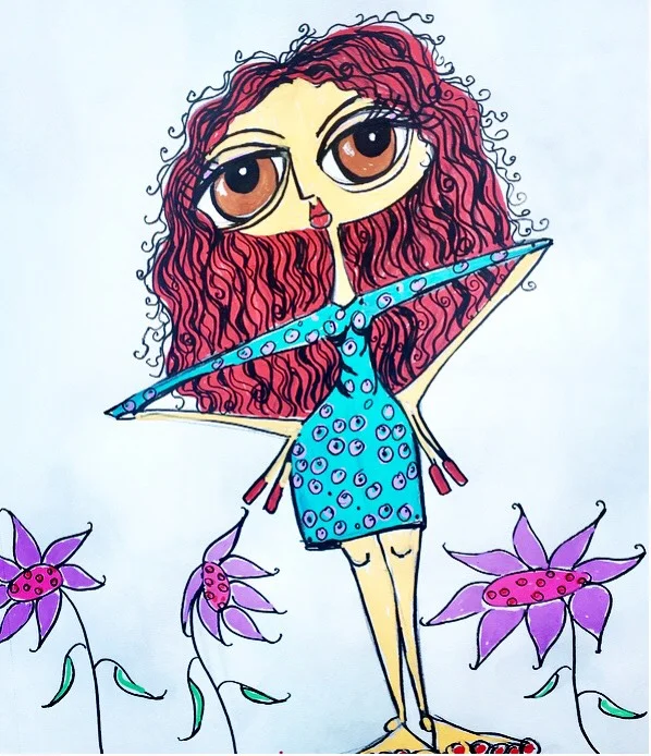 fiery dreams acrylic painting