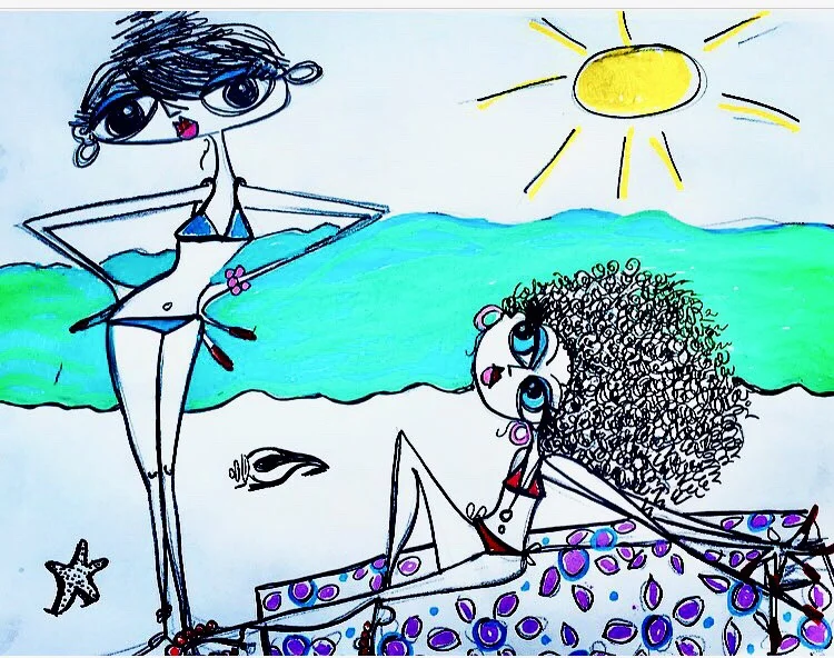 last days of summer acrylic painting