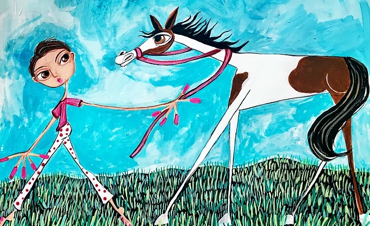 charlotte acrylic painting